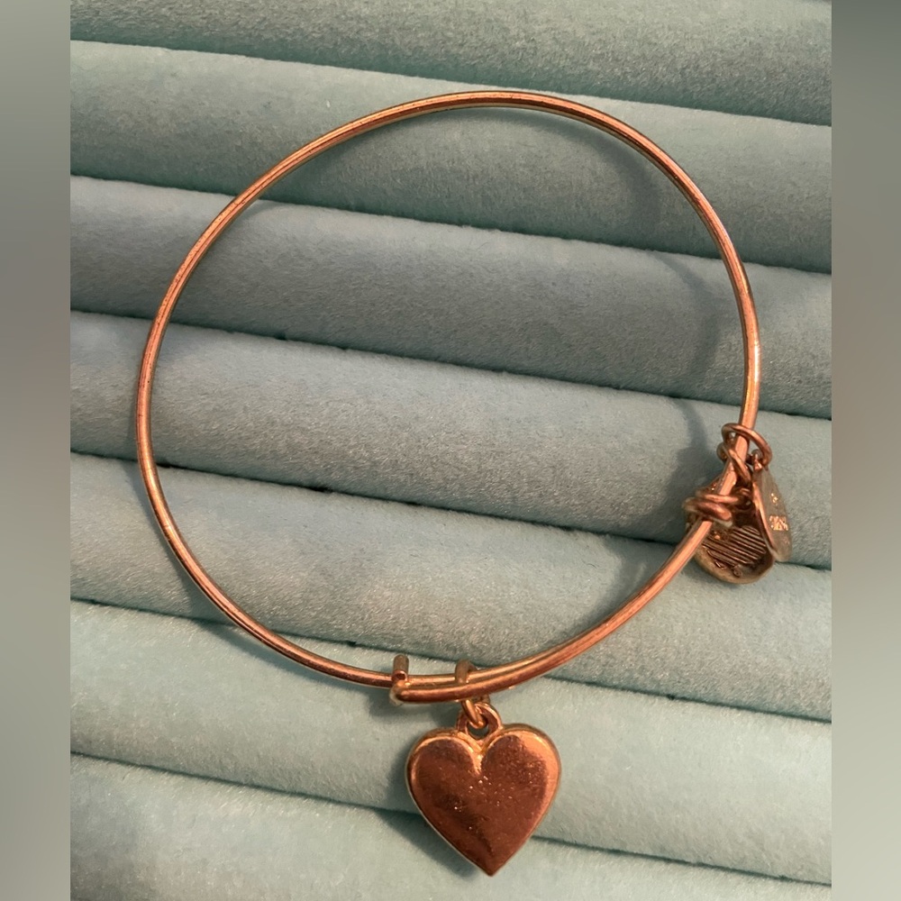 Alex and Ani Gold Heart Bracelet
